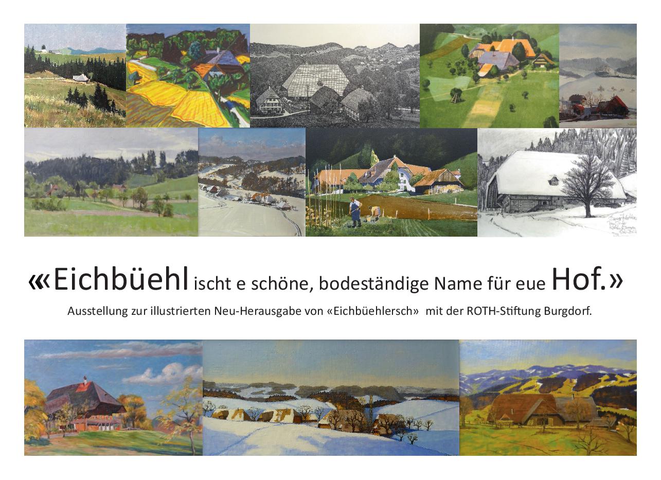 Heimisbach: Ausstellung zu "Eichb&uuml;hlersch" 2026